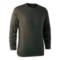 DEERHUNTER Shield Logo T Shirt L/S - nátelník s logom