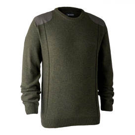 DEERHUNTER Sheffield Knit with O-neck - pletený sveter