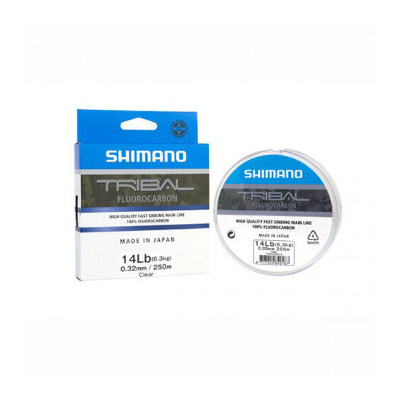 SHIMANO Tribal Carp Fluorocarbon 250m 0,32mm - kaprový vlasec