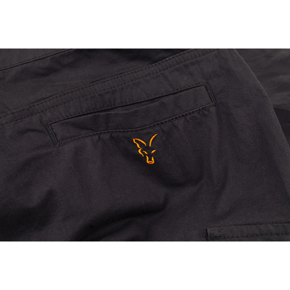 FOX Collection Black/Orange Combat Trousers - nohavice