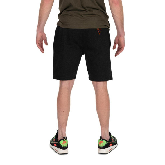 FOX Collection Black/Orange Lightweight Jogger Shorts - kraťasy