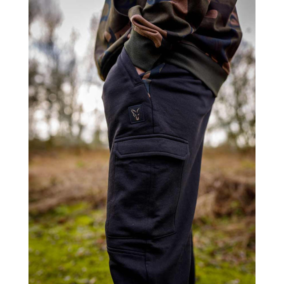 FOX LW Black/Camo Combat Joggers - tepláky