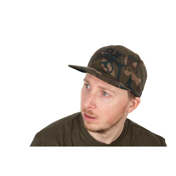 FOX Camo Flat Peak Snapback Cap - šiltovka