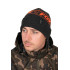 FOX Collection Beanie Black/Orange - pletená čiapka