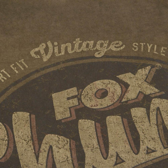 FOX Chunk Stonewash Khaki T-Shirt - tričko