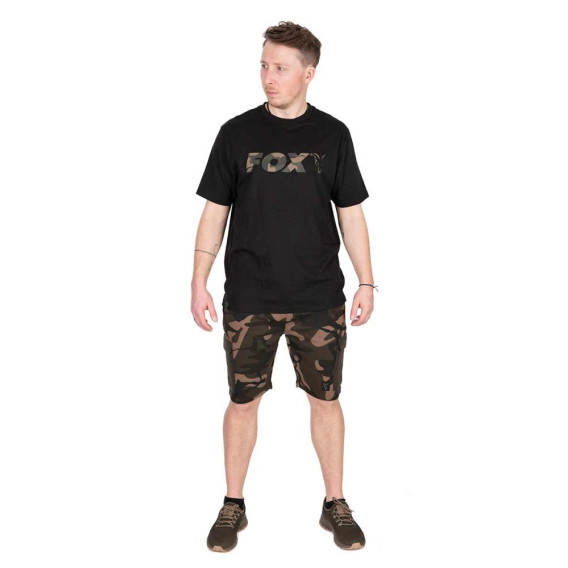 FOX Black/Camo Logo T-Shirt - tričko