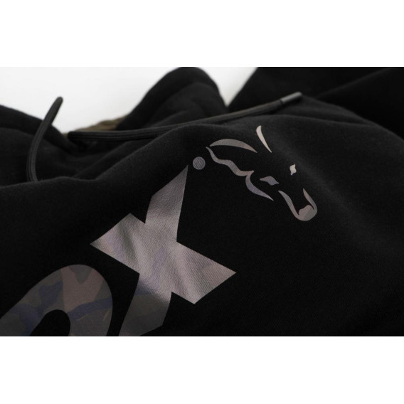 FOX Black/Camo Print Hoody - mikina