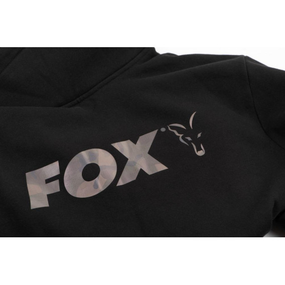 FOX Black/Camo Print High Neck Hoody - mikina