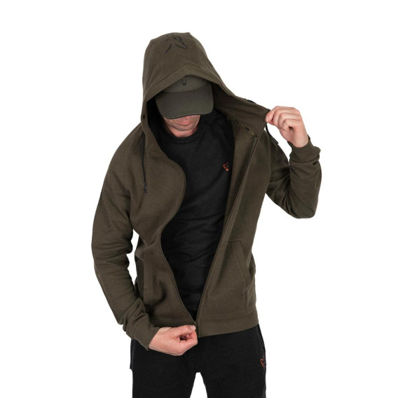 FOX Collection Green/Black Lightweight Hoodie - mikina