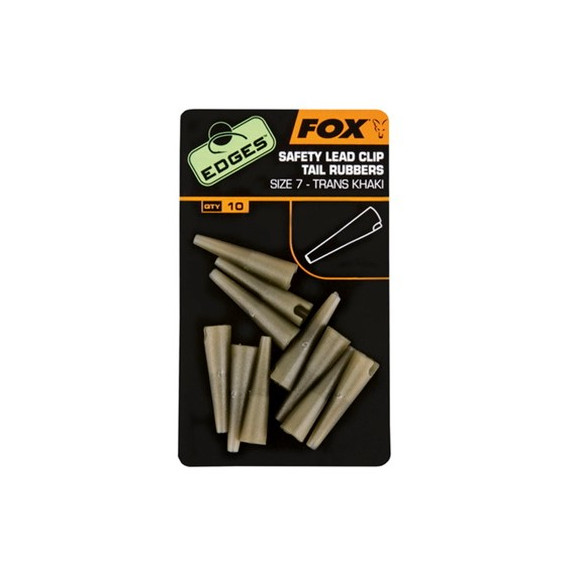 FOX EDGES Lead Clip Tail Rubbers Size 7 Khaki - prevleky na klipy