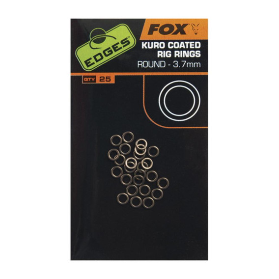 FOX EDGES Kuro O Rings 3.7mm Large - krúžky 25ks