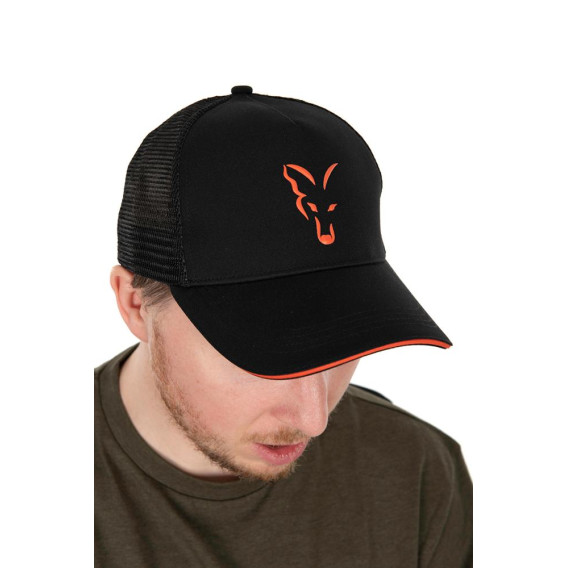 FOX Collection Trucker Cap Black/Orange - šiltovka