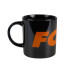 FOX Black/Orange Logo Ceramic Mug - hrnček