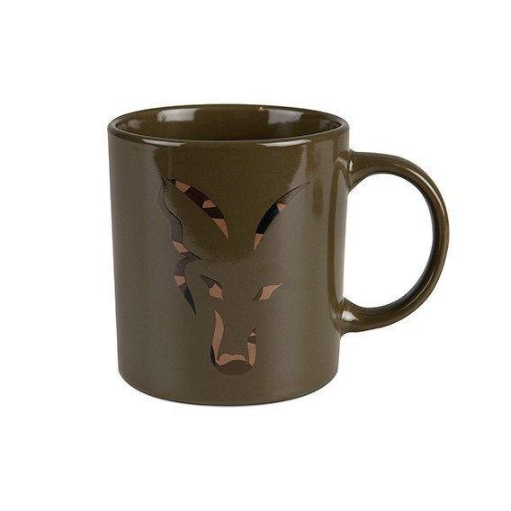 FOX Green/Camo Head Ceramic Mug - hrnček