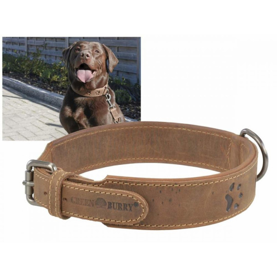 GREENBURRY Dog Neckholder 61-68cm - kožený obojok