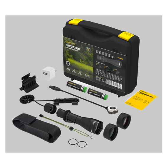 ARMYTEK Predator Pro Magnet USB Extended Set - komplet so svetlom na zbraň