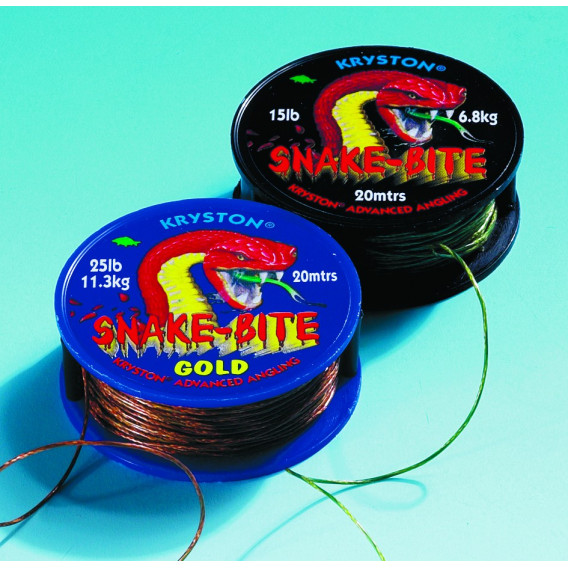 KRYSTON Snake Bite 25lb Gold - nadväzcová šnúrka