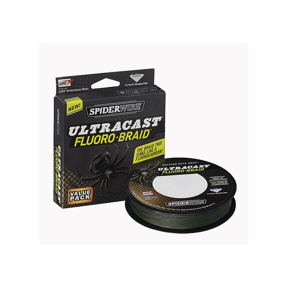 SPIDERWIRE Ultracast Fluorobraid Green 0,15mm 270m - šnúra