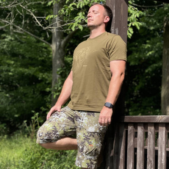 BLASER Airflow Camo Shorts - krátke nohavice