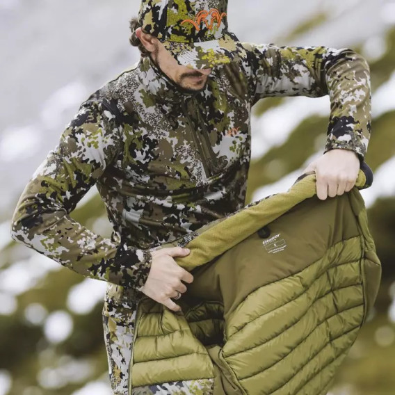 BLASER HunTec Drain Camo Midlayer Halfzip - mikina