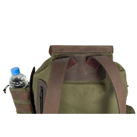 HUBERTUS Canvas Flaschenhalter Rucksack - plátený ruksak