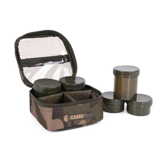 FOX Camolite 6 Pot Hookbait Case - púzdro na nástrahy