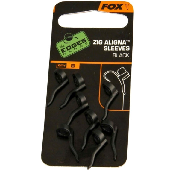 FOX Zig Aligna Sleeves Black - gumičky na Zig Rig