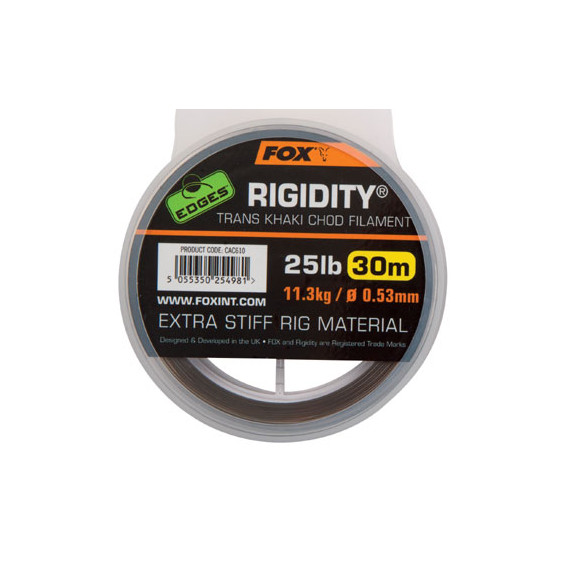 FOX Edges Rigidity Chod Filament 0.53mm 25lb - tuhý monofil