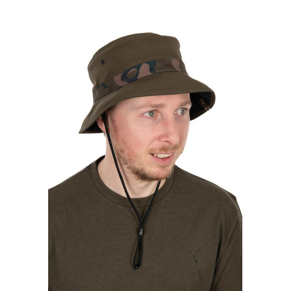 FOX Khaki/Camo Boonie Hat - klobúk