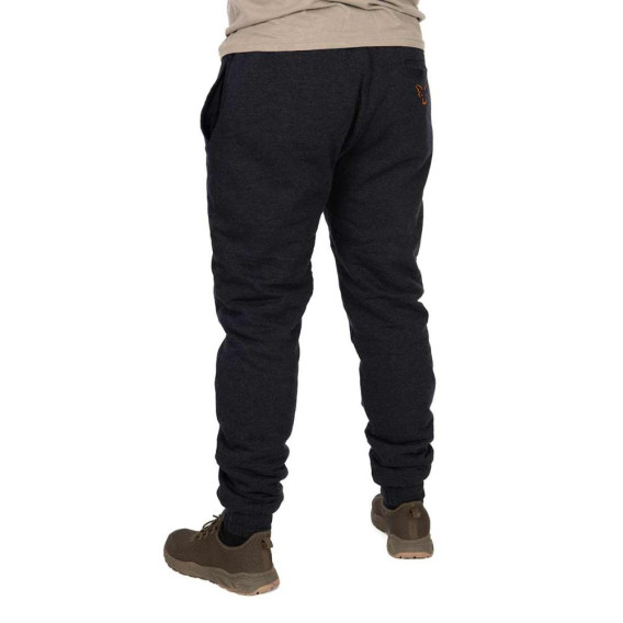 FOX Collection Sherpa Joggers Black/Orange - zateplené tepláky