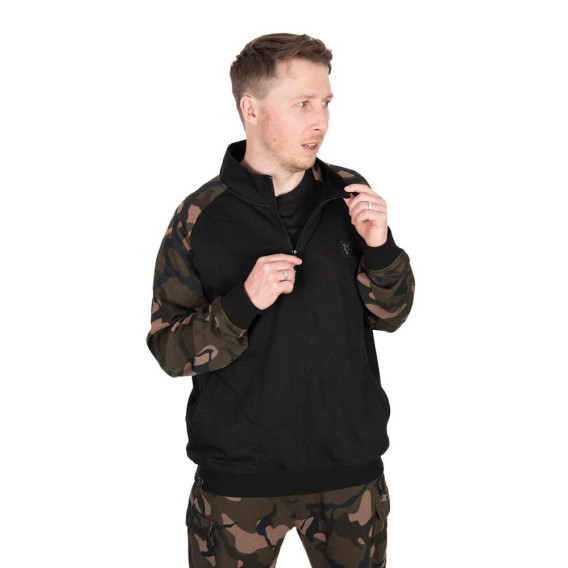 FOX LW Black/Camo Qtr Zip - pulóver