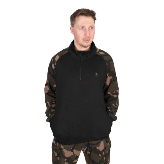 FOX LW Black/Camo Qtr Zip - pulóver