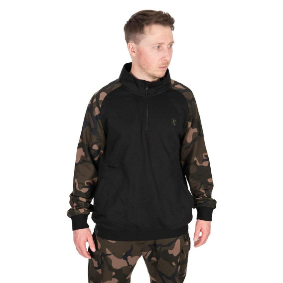 FOX LW Black/Camo Qtr Zip - pulóver