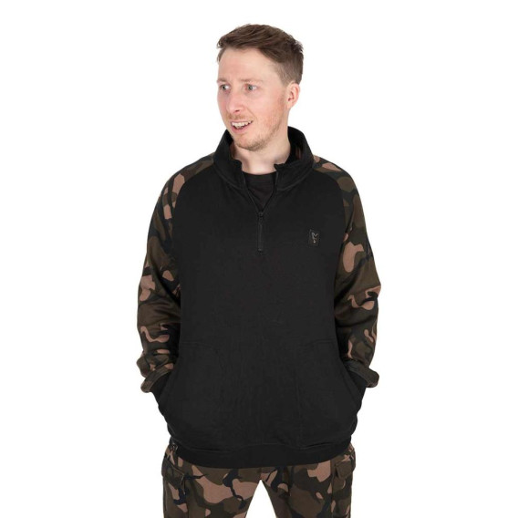 FOX LW Black/Camo Qtr Zip - pulóver