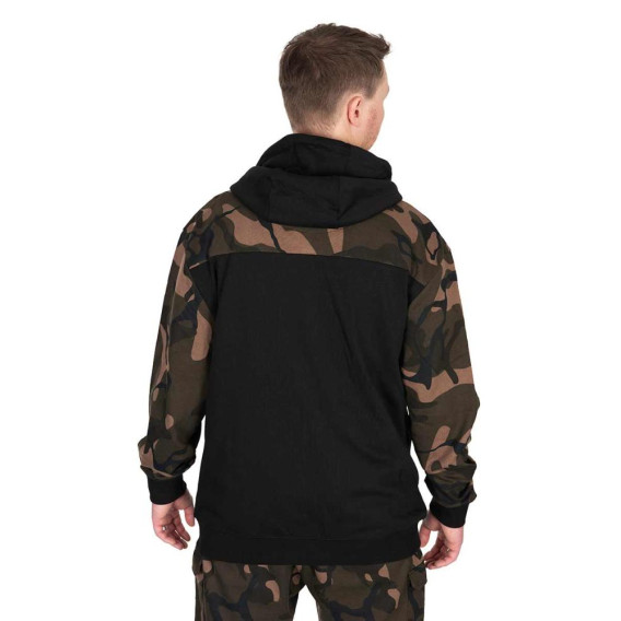 FOX LW BLack/Camo Split Zip Hoody - mikina