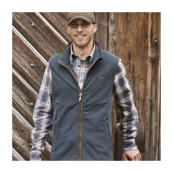 BLASER Basic Fleece Weste Blau - strelecká vesta