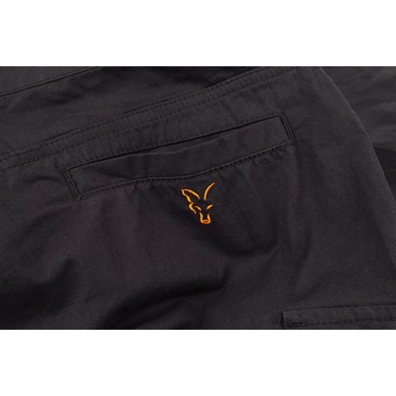 FOX Collection Black/Orange Combat Shorts - kraťasy