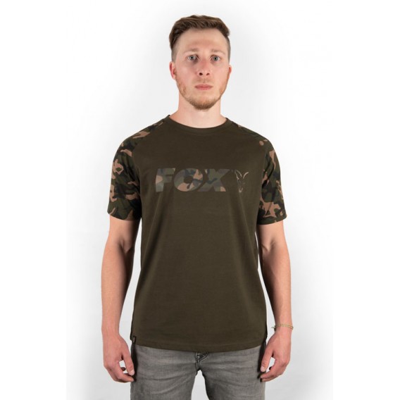 FOX Raglan T-Shirt Khaki/Camo - tričko