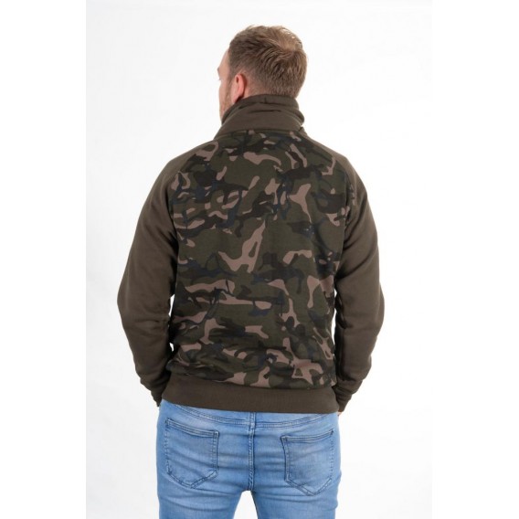 FOX Khaki/Camo High Neck Hoody - mikina