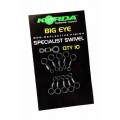 KORDA Big Eye Swivels - obratlíky s veľkým očkom