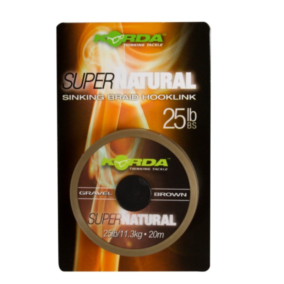 KORDA Super Natural Gravel Brown 18lb - šnúrka na nadväzce