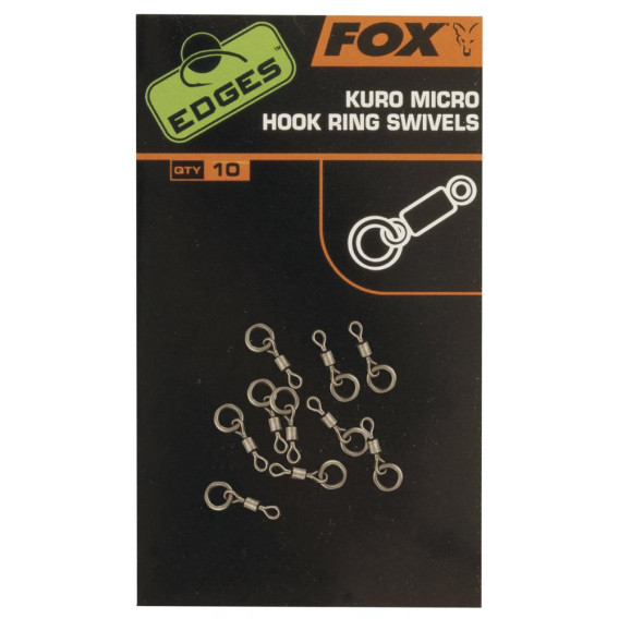 FOX EDGES Micro Hook Ring Swivels - mikroobratlíky s krúžkom