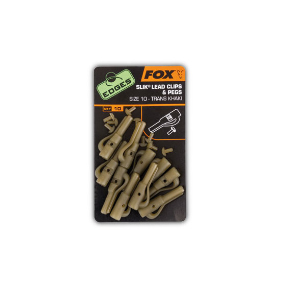 FOX EDGES Slik Lead Clips + Pegs - závesky na olovo