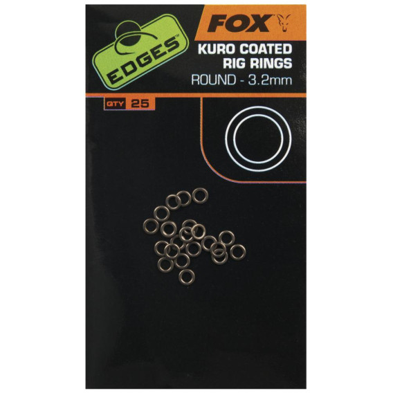 FOX EDGES Kuro O Rings 3.2mm Medium - krúžky 25ks