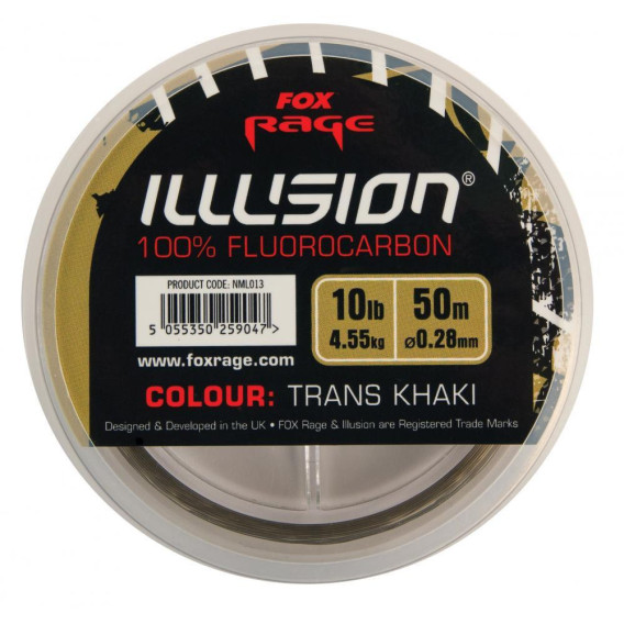 FOX RAGE Illusion Fluorocarbon 0.25mm 50m - 100% fluorokarbón