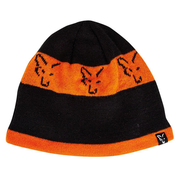 FOX Black/Orange Beanie - čiapka