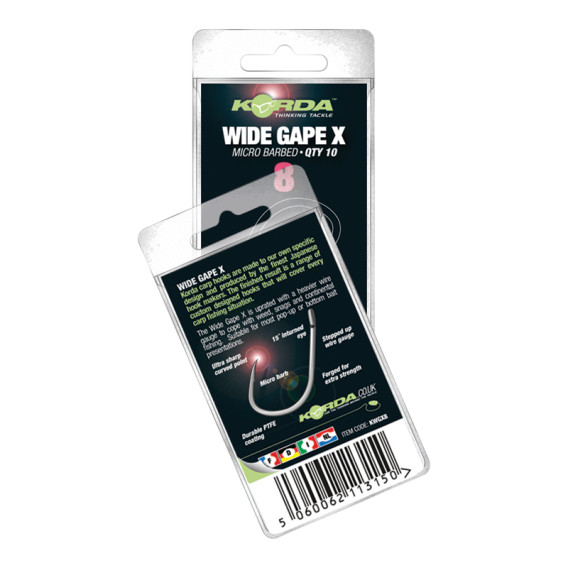 KORDA Wide Gape X - háčiky