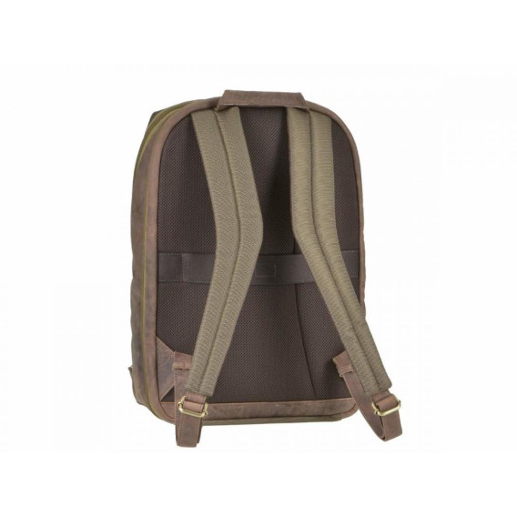 GREENBURRY Leder/Nylon Business Rucksack L - batoh