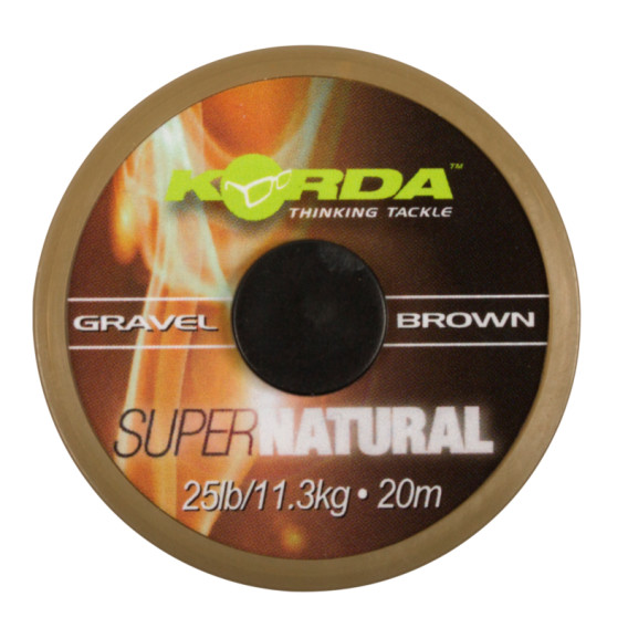 KORDA Super Natural Gravel Brown 18lb - šnúrka na nadväzce