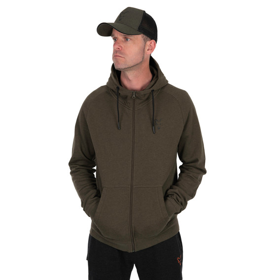 FOX Collection Green/Black Lightweight Hoodie - mikina